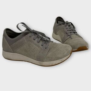 Dansko Cozette Sneakers Light Gray Suede Lace Up Shoes Women’s Size 37 US 6.5-7